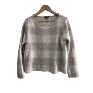 Eileen Fisher Brushed Alpaca Mohair Bateau Neck Sweater